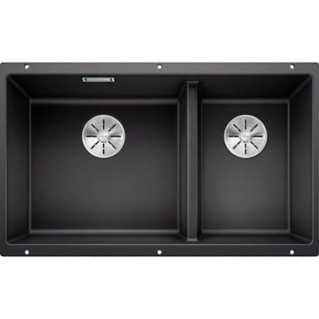 Кухонная мойка Blanco Subline 430/270-U 523151 Антрацит — фото 1, Кухонные мойки
