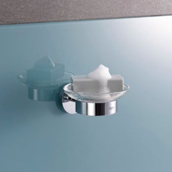 Мыльница Grohe Essentials 40368001 Прозрачное стекло — фото 2, Мыльницы