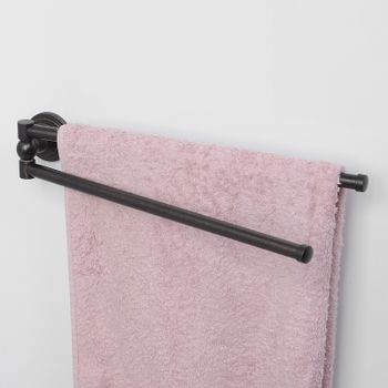 Полотенцедержатель WasserKRAFT Isar K-7331 поворотный Темная бронза — фото 2, Полотенцедержатели