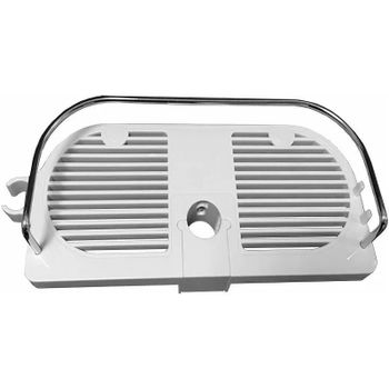 Полка корзина Frap F339 Белая — фото 2, Полки для ванной и душа