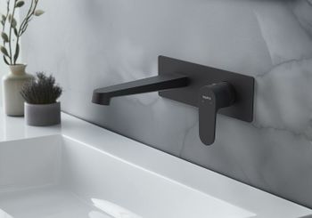 Смеситель для раковины Aquatek Оберон AQ1213MB Черный матовый — фото 2, Смесители для раковины