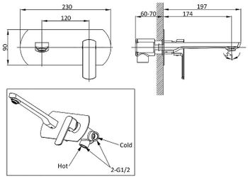 Смеситель для раковины Vincea Next VBFW-1N1MB Черный матовый — фото 5, Смесители для раковины