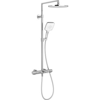 Душевая система Jacob Delafon Avid E97389RU-9-CP с термостатом Хром — фото 1, Душевые стойки