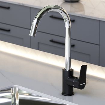 Смеситель для кухни Damixa RedBlu 790720000 Черный Хром — фото 2, Смесители для кухни