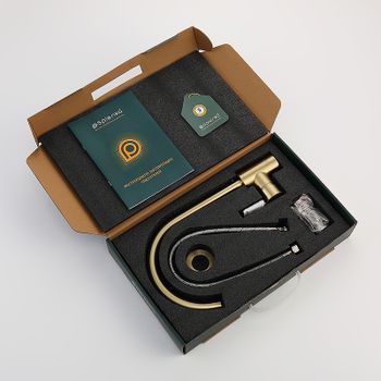 Смеситель для кухни Splenka S201.40.03 Золото матовое — фото 11, Смесители для кухни