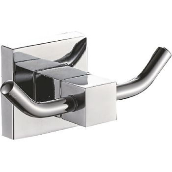 Двойной крючок Haiba HB8605-2 Хром — фото 1, Крючки для полотенец