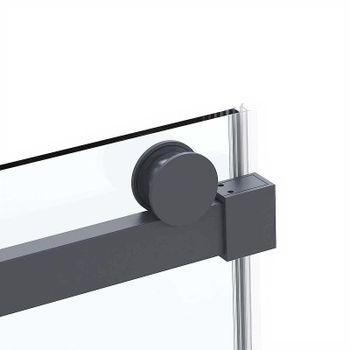 Душевой уголок Vincea Como Soft 110x90 VSR-1CS9011CLGM профиль Вороненая сталь стекло прозрачное — фото 8, Прямоугольные душевые уголки