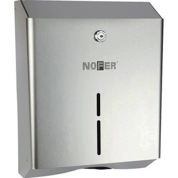 Диспенсер для бумажных полотенец Nofer 04010.B Нержавеющая сталь глянцевая — фото 1, Диспенсеры бумажных полотенец