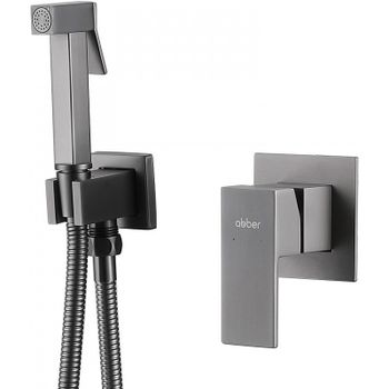 Гигиенический душ со смесителем Abber Daheim AF8225NG Никель — фото 1, Гигиенические души