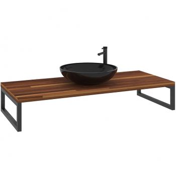 Консоль под раковину Orka Kestel 120 3001042 Орех — фото 1, Консоли для раковины