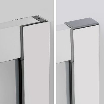 Душевой уголок WasserKRAFT Lippe 90x90 45S03 профиль Хром стекло прозрачное — фото 10, Квадратные душевые уголки