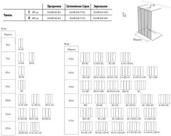 Душевая стенка Jacob Delafon Nouvelle Vague 30 E94WI30-VTG профиль Черный матовый стекло тонированное — фото 5, Боковые стенки