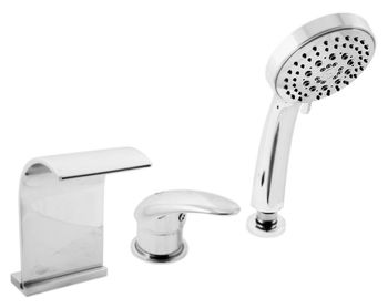 Смеситель на борт ванны Rav Slezak Dunaj D467.5Y хром — фото 1, Смесители на борт ванны