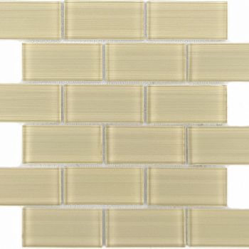 Стеклянная мозаика Caramelle mosaic Impressioni Mattoni Crema 30x30 см — фото 1, Мозаика