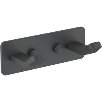 Вешалка для полотенец Schein Klimt 9213MB Черная матовая — фото 1, Крючки для полотенец