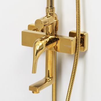 Душевая система WasserKRAFT A171.263.207.PG Золото глянцевое — фото 7, Душевые стойки