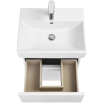 Тумба под раковину Roca Oleta 50 A857638806 подвесная Белый глянец — фото 4, Тумбы под раковину