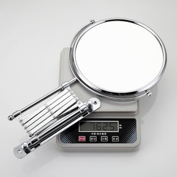 Косметическое зеркало Frap F6408 с увеличением Хром — фото 7, Косметические зеркала