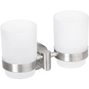 Стакан для зубных щеток Bemeta Neo 104210025 двойной Белый — фото 1, Стаканы для зубных щеток