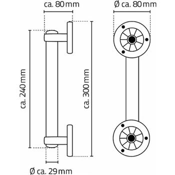Поручень Ridder Pro А160301 Белый — фото 5, Поручни для ванной