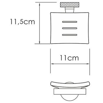 Мыльница WasserKRAFT Tauber K-64429 Никель — фото 5, Мыльницы