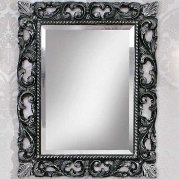 Зеркало Cezares 75 620/A Nero Argento — фото 1, Зеркала в ванную комнату