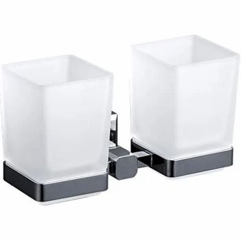 Стакан для зубных щеток Gappo G38 G3808 двойной Хром — фото 1, Стаканы для зубных щеток