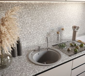 Кухонная мойка Domaci Бьелла DMC-08 GWS-08-310 Серая — фото 3, Кухонные мойки