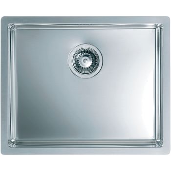 Кухонная мойка Alveus Quadrix 50 BRS-90 550x450x200 1102606 Брашированная сталь — фото 1, Кухонные мойки