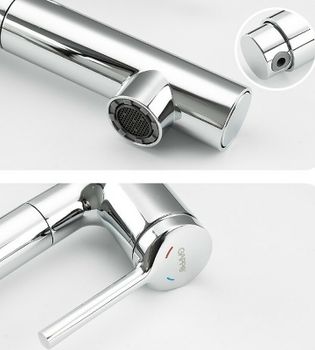 Смеситель для раковины Gappo G1052-70 Хром — фото 4, Смесители для раковины