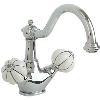 Товар: Смеситель для раковины Migliore Olivia 19016 Хром Белый декор Платина - фото 1 Смеситель для раковины Migliore Olivia 19016 Хром Белый декор Платина — фото 1, Смесители для раковины