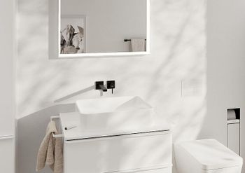 Смеситель для раковины Hansgrohe Tecturis E 73051670 Черный матовый — фото 2, Смесители для раковины