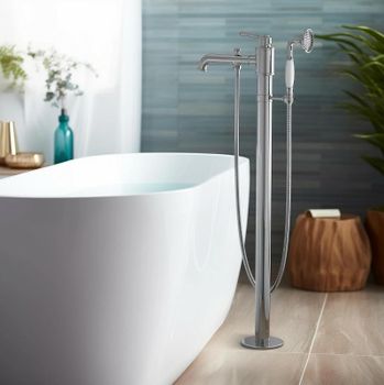 Смеситель для ванны Aquatek Классик AQ1545CR Хром — фото 3, Смесители напольные