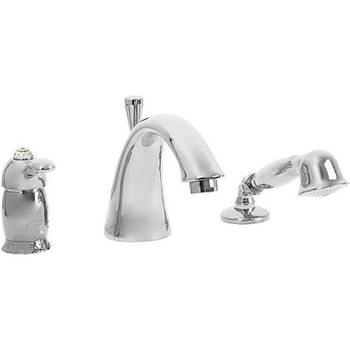 Смеситель на борт ванны Migliore Lem Swarovski 18882 Хром — фото 1, Смесители на борт ванны