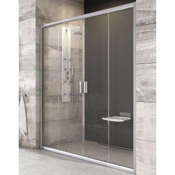 Душевая дверь Ravak Blix BLDP4 170 0YVV0U00Z1 профиль Сатин стекло Transparent — фото 1, Раздвижные душевые двери