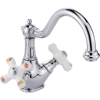 Смеситель для раковины Migliore Provance 19474 Хром — фото 1, Смесители для раковины