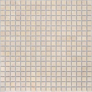 Мозаика Caramelle mosaic Pietrine 4 мм Botticino MAT 30,5x30,5 см — фото 1, Мозаика
