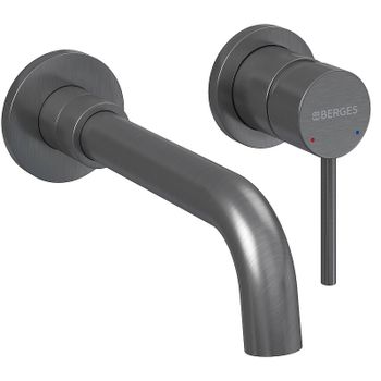 Смеситель для раковины Berges Ventas R 076016 Оружейная сталь — фото 3, Смесители для раковины