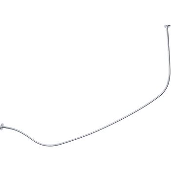 Карниз для ванны 1MarKa Love 185x135 05лв1813 Хром — фото 1, Карнизы для ванной