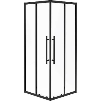 Душевой уголок Esbano Flex 90x90 ESOGF90KVB профиль Черный стекло прозрачное — фото 1, Квадратные душевые уголки