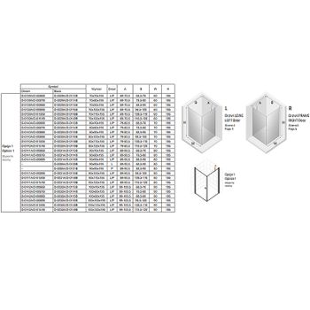 Душевой уголок New Trendy New Soleo Chrome 70х100 D-0139A/D-0089B профиль Хром стекло прозрачное — фото 9, Прямоугольные душевые уголки