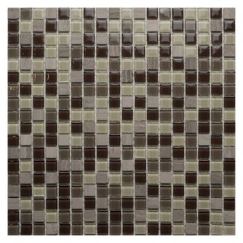 Мозаика Orro Mosaic Glasstone Geologie 13 стекло+камень 30х30 см — фото 1, Мозаика