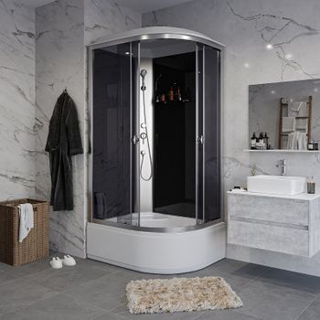 Душевая кабина Niagara Eco 100x70 L E100/70/40L/TN без гидромассажа — фото 1, Душевые кабины