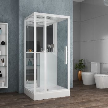 Душевая кабина Grossman 100x90 GR166 без гидромассажа — фото 2, Душевые кабины