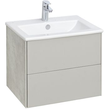 Тумба под раковину Aquaton Сохо 60 1A258001AJ9A0 подвесная Слэйт Галька серая — фото 1, Тумбы под раковину