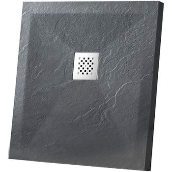 Душевой поддон из искусственного камня Vincea 90x90 VST-4SR9090A Антрацит — фото 1, Душевые поддоны из искусственного камня