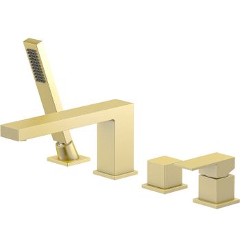 Смеситель на борт ванны Timo Selene 2130/17Y Золото матовое — фото 1, Смесители на борт ванны