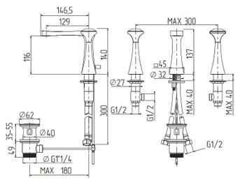 Смеситель для раковины Migliore Opera 27970 Хром — фото 4, Смесители для раковины