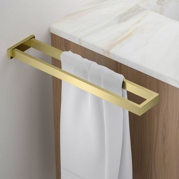 Полотенцедержатель Timo Selene 17052/17 двойной Золото матовое — фото 4, Полотенцедержатели