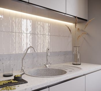 Кухонная мойка Domaci Бьелла DMC-18S GWS-18S-310 Серая — фото 3, Кухонные мойки